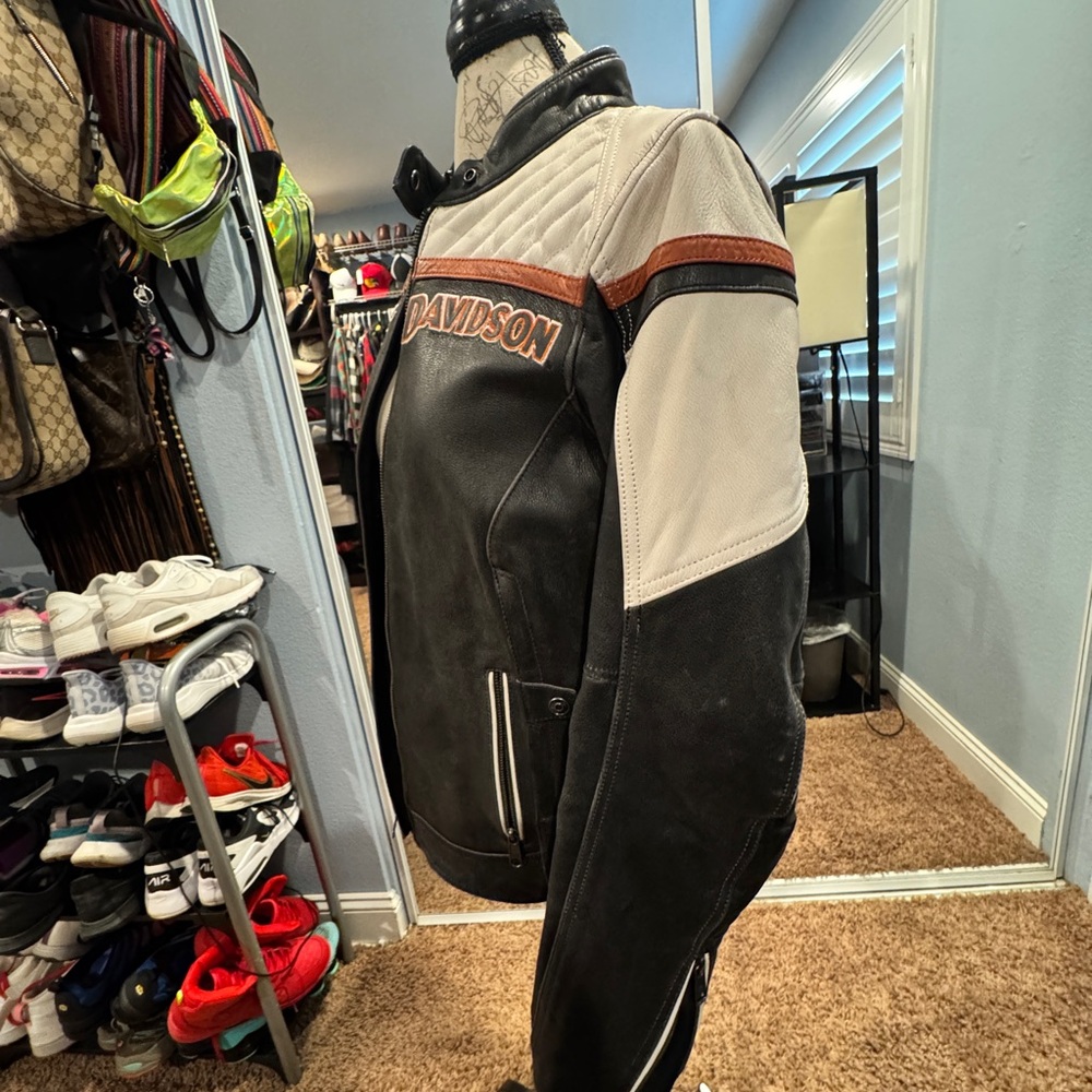 Harley-Davidson women's Black/white/orange Jacket - Picture 5 of 5